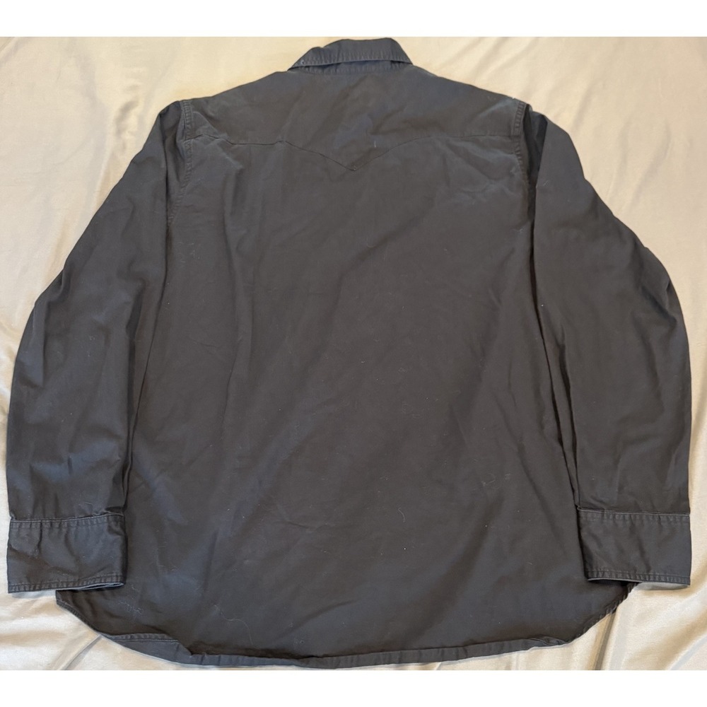 Tecovas Black Pearl Snap Shirt Size XXL Western Cowboy Cotton - Picture 2 of 7